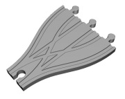 Tor tory IKEA LIDL BRIO drewniane - łącznik zamiennik skrzyżowanie rozjazd