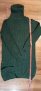 Zielony długi sweter S/M