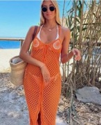 Sukienka midi szydełkowa  Zara r. S 