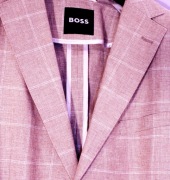 HUGO BOSS marynarka L 50 len windowpane zegna loro piana cucinelli drake's