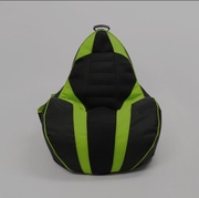 Puf, fotel gamingowy GAMEBAGOS zielony