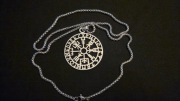 Naszyjnik kompas nordycki stal nierdzewna amulet szczęścia wiking