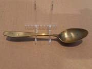 Mała, niemiecka, mosiężna łyżeczka do herbaty