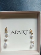 Złote Kolczyki z perłami Apart  próba 585 