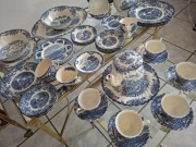 Vintage Angielska Niebieska Porcelana ,,Myott Meakin,Myott The Brook,  