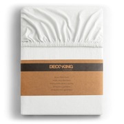 Prześcieradło z gumką 220x240 perłowe