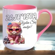 Kubek 330 ml Zajebistą trzeba się urodzić | Prezent z humorem