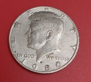 Moneta USA 1980r. half dollar Kennedy