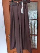 Spodnie nowe włoskie, czekolada, uniwersalne eleganckie 