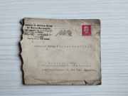 Bytom/Beuthen archiwalna koperta z dokumentem 1929 rok (C)