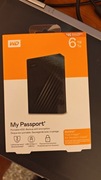 Nowy Dysk Zewnętrzny HDD Western Digital My Passport 6TB Gwarancja PL