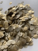 Konfetti złote kółka, Konfetti weselne, Konfetti do balonów złote ślubne