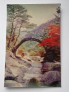 Widokówka 3D stara - Most Hongye w Górze Kumgang Korea Północna