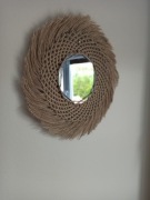 Makramowe boho lustro