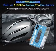 SUPER Konsola RETRO 111000 gier KINHANK 500GB 70 EMULATORÓW 1 PAD + TORBA