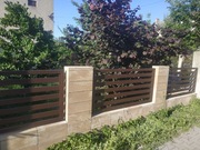 Ogrodzenie - łupane, a'la klinkier, nowoczesne