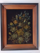 Obraz olejny na aksamicie - Joanna Samborska