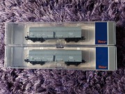 Dwa Wagony samowyładowcze Fals PKP Roco 76008 H0 Epoka V