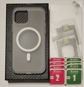 Apple iPhone 12/12 Pro Clear Case z MagSafe białe etui na telefon apple.   