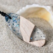 BS SUP | Naszyjnik paddle board z drewna i żywicy | SUP