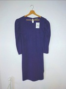 NOWA swetrowa sukienka C&A fioletowa tunika ze srebrną nitką S