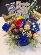 Flower box komunijny, prezent , słodycze 