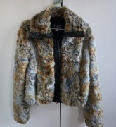 Armani jeans damska kurtka sztuczne futerko futro 40 M L 