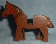 LEGO KOŃ brązowy 4493c01pb01 Horse brown