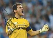 Iker CASILLAS oryginalny autograf REAL! DUZE ZDJĘCIE 15x21