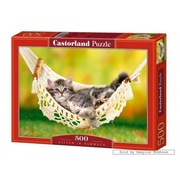 Puzzle 500 Kotek na hamaku 