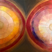 obraz - abstrakcja - ręcznie malowany - akryl