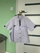 Koszula z krótkim rękawem rozmiar 140 biała 