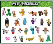 Figurki Ludziki Typu Minecraft Creeper Enderman i inne postaci.