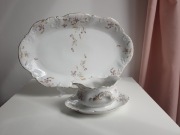 Porcelanowa patera i sosjerka piekne Art nouveau secesja 