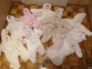 zestaw kombinezonów dla dziewczynki + kamizelka 50-68 cm 8 szt. SUPER stan