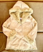 Ciepły kożuch ze sztucznym futrem dla zmarźluchów L 40