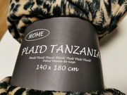 Koc polarowy panterka 140x180 cm, nowy, nieużywany Oeko-Tex