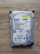 Dysk twardy Western Digital WD800 IDE 80GB sprawny ślady używania gwarancja