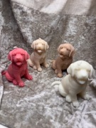 Piękna świeca świeczka pies piesek labrador 