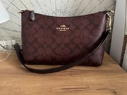 Burgundowo-czarna torebka Coach Vintage