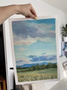 Obraz olejny letni krajobraz