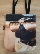 Torba DekumDekum Mops Pug w okularach na zamek 