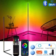 Ściemnialna lampa podłogowa RGB 140 cm smart APP LED do salonu i sypialni