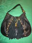 Gucci duża Babouschka skóra naturalna frędzle 