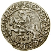 Zygmunt II August - półgrosz litewski, 1561, Wilno, STAN: 2+/2+