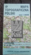 MAPA TOPOGRAFICZNA POLSKI - CZĘSTOCHOWA M-34-VIII