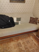 Sofa rozkładana beżowa plus wersalka gratisowo