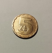 5zł 1984r prl Moś, śred. 24mm, waga 5g, 