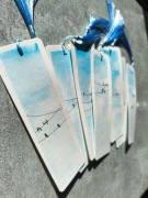 Akwarela Zakładka Książki Tasiemka Ptaki Niebo Cytat Fly High Motywacja