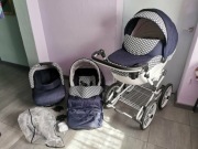 wózek 3in1 retro koła pompowane